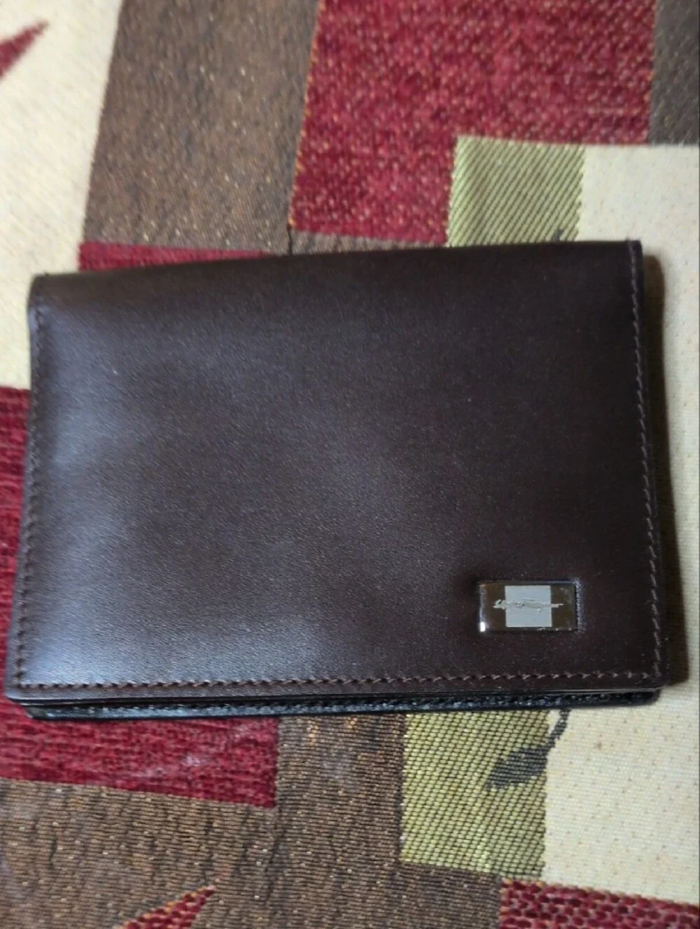 Salvador Ferragamo Men's Leather Bi-Fold Wallet - Brown